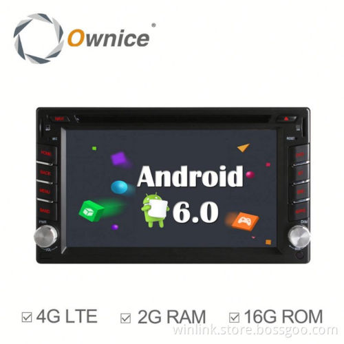 Ownice 4 core Android 6.0 car DVD GPS for NISSAN 2 din universal Built in 4G LTE 2G RAM Support steering wheel